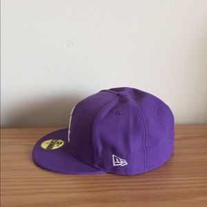 purple white sox hat